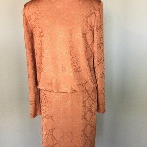 Elegant Copper Women's Skirt Set